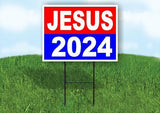 JESUS 2024 Yard Sign Road with Stand LAWN SIGN