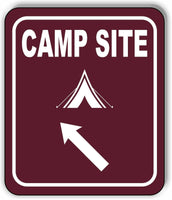 CAMP SITE DIRECTIONAL ARROW TRAIL 8 Variations Metal Aluminum composite sign
