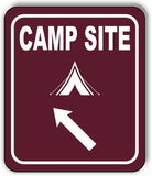 CAMP SITE DIRECTIONAL ARROW TRAIL 8 Variations Metal Aluminum composite sign