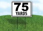 75 YARDS DISTANCE MARKER TARGET RUNNING Plastic Yard Sign ROAD SIGN with Stand