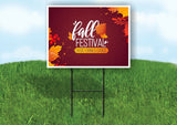 FALL FESTIVAL Yard Sign with Stand LAWN SIGN