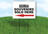 GEORGIA SOUVENIRS SOLD HERE LEFT ARROW Yard Sign w Stand LAWN SIGN Single