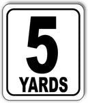5 YARDS Distance Marker Running Race 5k Marathon Aluminum composite sign