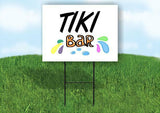 TIKI BAR GRAPHICS Yard Sign with Stand LAWN SIGN