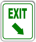 EXIT DIRECTIONAL GREEN 8 Arrow Variations Metal Aluminum composite sign