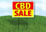 C B D SALE RED YELLOW Yard Sign Road with Stand LAWN SIGN