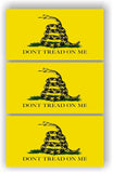 SET OF 3 Don’t Tread On Me Flag American Flag Car MAGNET Magnetic Bumper Sticker