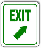 EXIT DIRECTIONAL GREEN 8 Arrow Variations Metal Aluminum composite sign