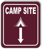 CAMP SITE DIRECTIONAL ARROW TRAIL 8 Variations Metal Aluminum composite sign