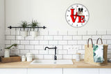 Border Collie Park Cute Puppy Dog kitchen living room Wall Clock