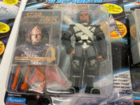 Lot of 4 1995 StarTrek Next Gen Action Figures Sarek Picard Locutus Worf