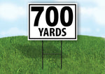 700 YARDS DISTANCE MARKER TARGET RUNNING Plastic Yard Sign ROAD SIGN with Stand