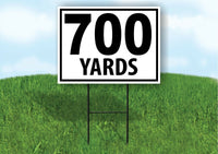 700 YARDS DISTANCE MARKER TARGET RUNNING Plastic Yard Sign ROAD SIGN with Stand