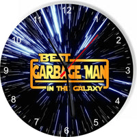 Best Garbage man in the Star Galaxy Wars Space Kitchen Living room Wall Clock