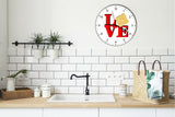 I Love Ramon Noodles Love Park Funny Kitchen Living room Wall Clock