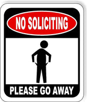 Funny No soliciting we are too broke empty pockets metal outdoor sign long-last