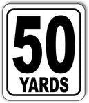 50 YARDS Distance Marker Running Race 5k Marathon Aluminum composite sign