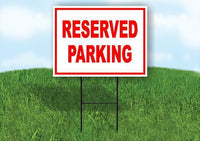 reserved parking Yard Sign Road with Stand LAWN SIGN