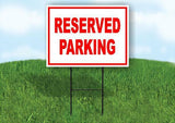 reserved parking Yard Sign Road with Stand LAWN SIGN