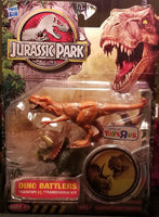 Jurassic Park Dino Battlers 2009 Toys R Us Triceratops & Tyrannosaurus Rex ! NEW