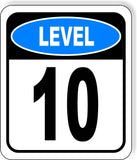 LEVEL 10 PARKING GARAGE Metal Aluminum composite sign