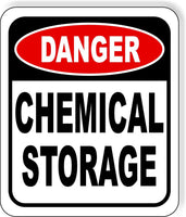 Danger chemical storage metal outdoor sign long-lasting