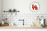 American Cocker Spaniel Love Park Cute Puppy Dog kitchen living room Wall Clock