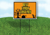 BEST FAMILY COSTUMES Yard Sign with Stand LAWN SIGN