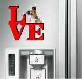 Fox Terrier Dog Love Park Dog Fridge Refrigerator Car Magnet