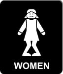 Funny bathroom sign 8 1/2 X 10 RESTROOM SIGN Aluminum women I have to pee so bad