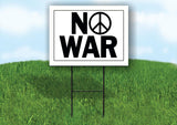NO WAR PEACE UKRAINE RUSSIAN INVASION 18in x 24in Yard sign with Stand