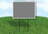 BLANK GREY SIGN Plastic Yard Sign ROAD SIGN with Stand