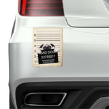 Pug Puppy Mugshot Bad Dog Fridge refrigerator Car Magnet