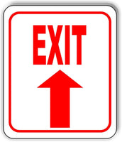 EXIT STRAIGHT ARROW Sign metal outdoor sign parking lot sign long lasting