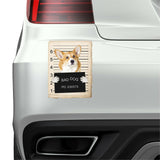 Corgi Mugshot Bad Dog Fridge refrigerator Car Magnet