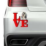 Bearded Collie Love Park Cute Dog Fridge Refrigerator Car Magnet