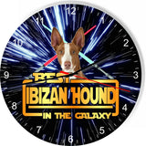 Best Ibizan Hound Dog Galaxy Wars Space Star Kitchen Livingroom Wall Clock