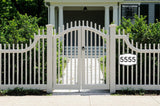 White and Black House Number Aluminum Composite Sign