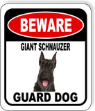 BEWARE GIANT SCHNAUZER GUARD DOG Metal Aluminum Composite Sign