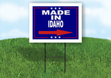 IDAHO MADE IN RIGHT ARROW Yard Sign w Stand LAWN SIGN Single