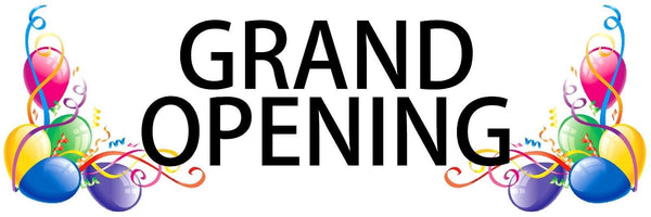 Grand Opening balloons Outdoor Banner 24" X 72" long lasting