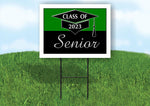 2023 SENIOR GREEN BLACK  18inx24in Yard Road Sign w/ Stand