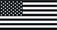 SET OF 3 Black white American Flag Car MAGNET Magnetic Bumper Sticker Marines