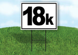 KILOMETER 18  K DISTANCE MARKER  RUNNING RACE Yard Sign with Stand LAWN SIGN