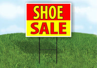 SHOE SALE MODEL SALE RED YELLOW Plastic Yard Sign ROAD SIGN with Stand