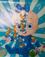 Pin the Pacifier on the Baby Boy Shower Game Party Accessory