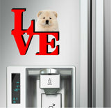 Chow Chow Dog Love Park Dog Fridge Refrigerator Car Magnet