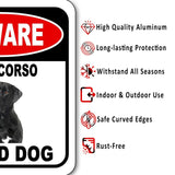 BEWARE CANE CORSO GUARD DOG Metal Aluminum Composite Sign