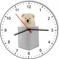 Chow Chow In Your Pocket Puppy Dog kitchen living room Wall Clock