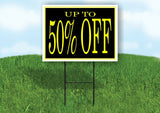 UP TO 50% OFF BLACK YELLOW Yard Sign Road with Stand LAWN SIGN